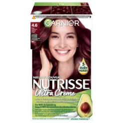 Garnier Nutrisse Ultra Crème Permanente Haarkleuring 4.6 Diep Rood Middenbruin
