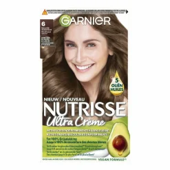 Garnier Nutrisse Ultra Crème Permanente Haarkleuring 6.0 Natuurlijk Donkerblond