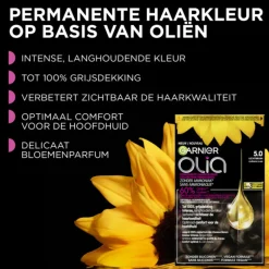 Garnier Olia Permanente Crèmekleuring 5.3 Licht Goudbruin