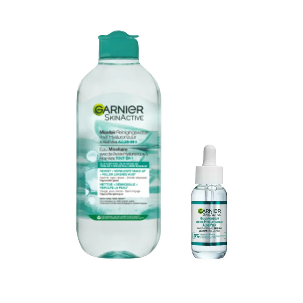 Garnier SkinActive Aloë Vera Serum & Micellair Water Pakket