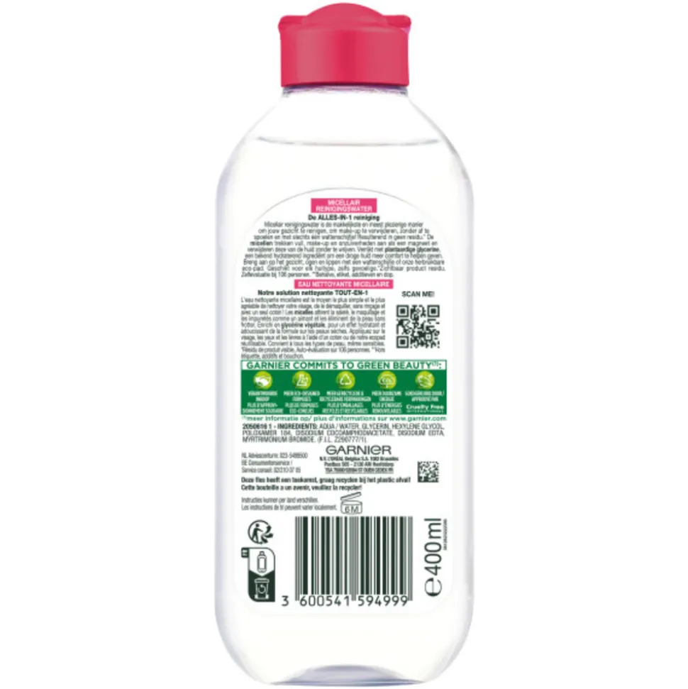Garnier SkinActive Micellair Reinigingswater voor Droge Huid 400 ml