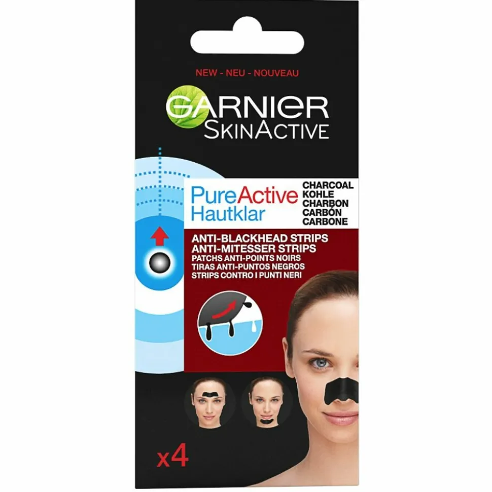 Garnier SkinActive Pure Active Charcoal Neusstrips 4 stuks