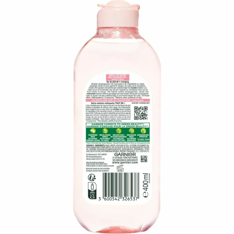 Garnier SkinActive Rozenwater Micellair Reinigingswater 400 ml