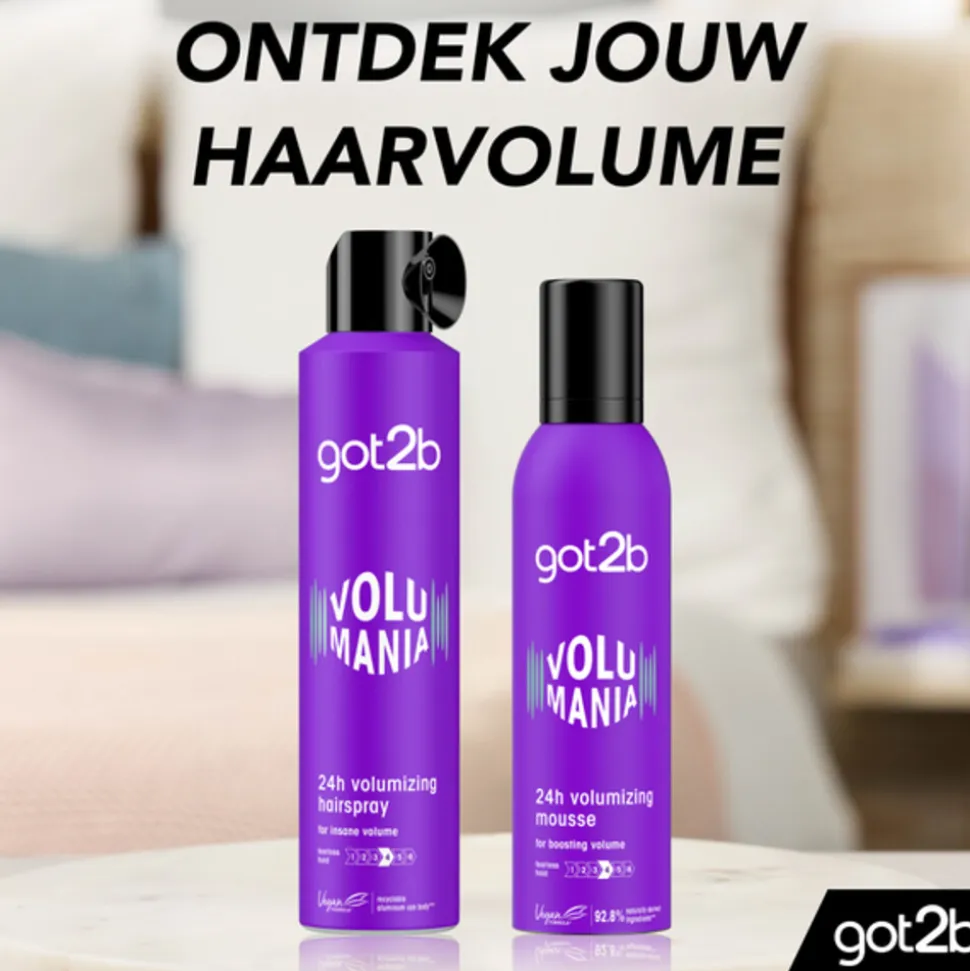 Got2b Volumania 24H Volumizing Mouse 250 ml