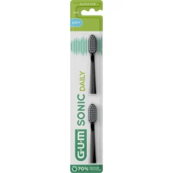 GUM Activital Opzetborstel Zwart 2 stuks