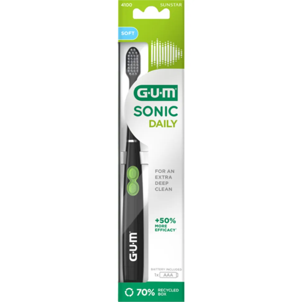 GUM Elektrische Tandenborstel Sonic Daily Zwart