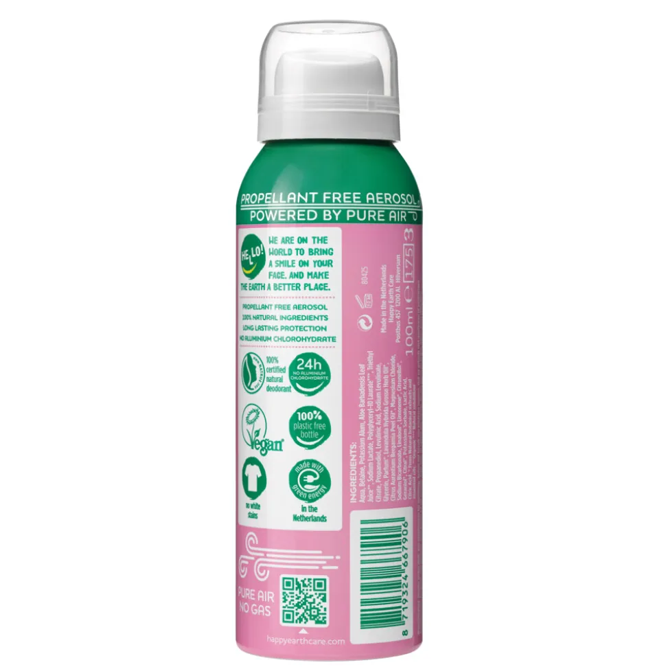Happy Earth 100% Natuurlijke Deodorant Natural Air Spray Lavender Ylang 100 ml