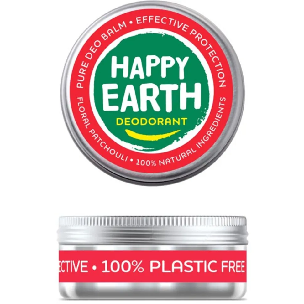Happy Earth 100% Natuurlijke Deodorant Balm Floral Patchouli 45 gr