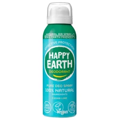 Happy Earth 100% Natuurlijke Deodorant Natural Air Spray Cedar Lime 100 ml