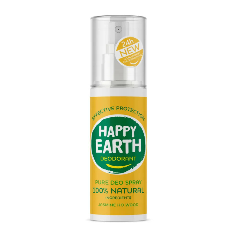 Happy Earth Pure Deodorant Spray Jasmine Ho Wood 100 ml