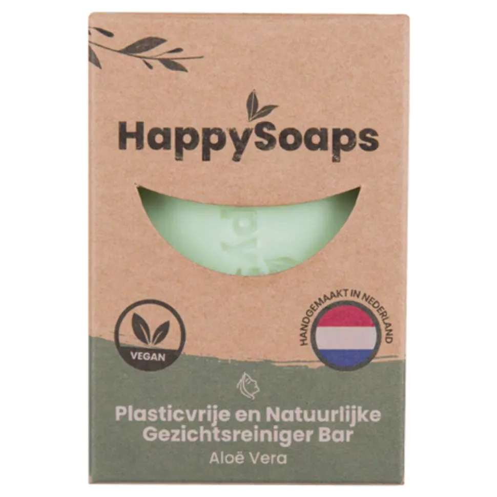 HappySoaps Gezichtsreiniger Bar Aloë Vera 70 gr