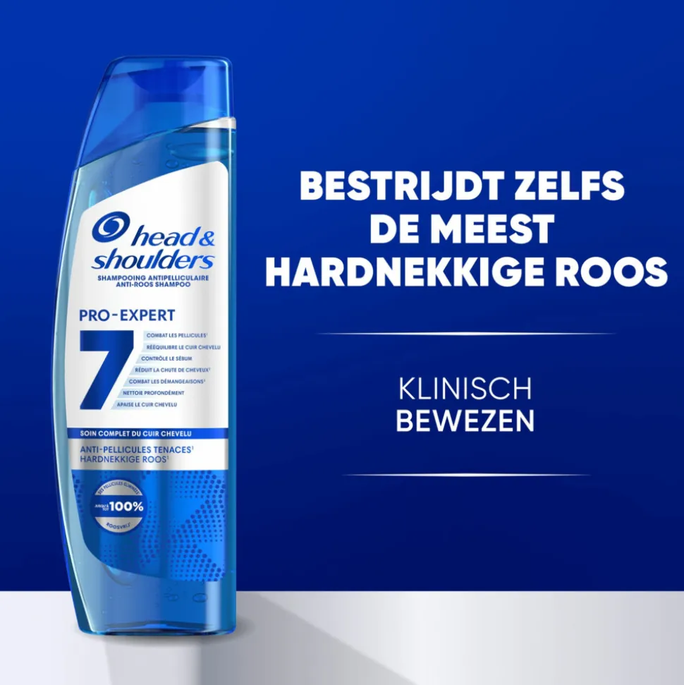 Head & Shoulders Shampoo Pro-Expert 7 Hardnekkige Roos 250 ml