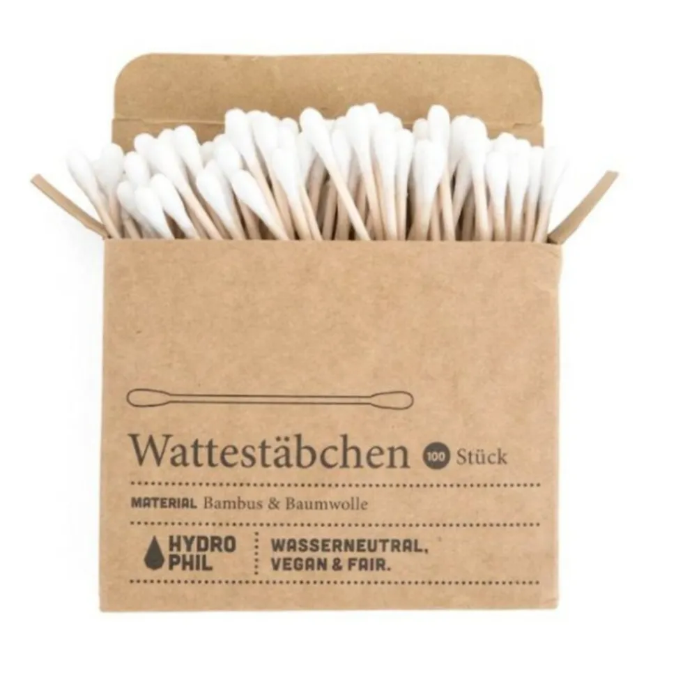 Hydrophil Wattenstaafjes Bamboe 100 stuks
