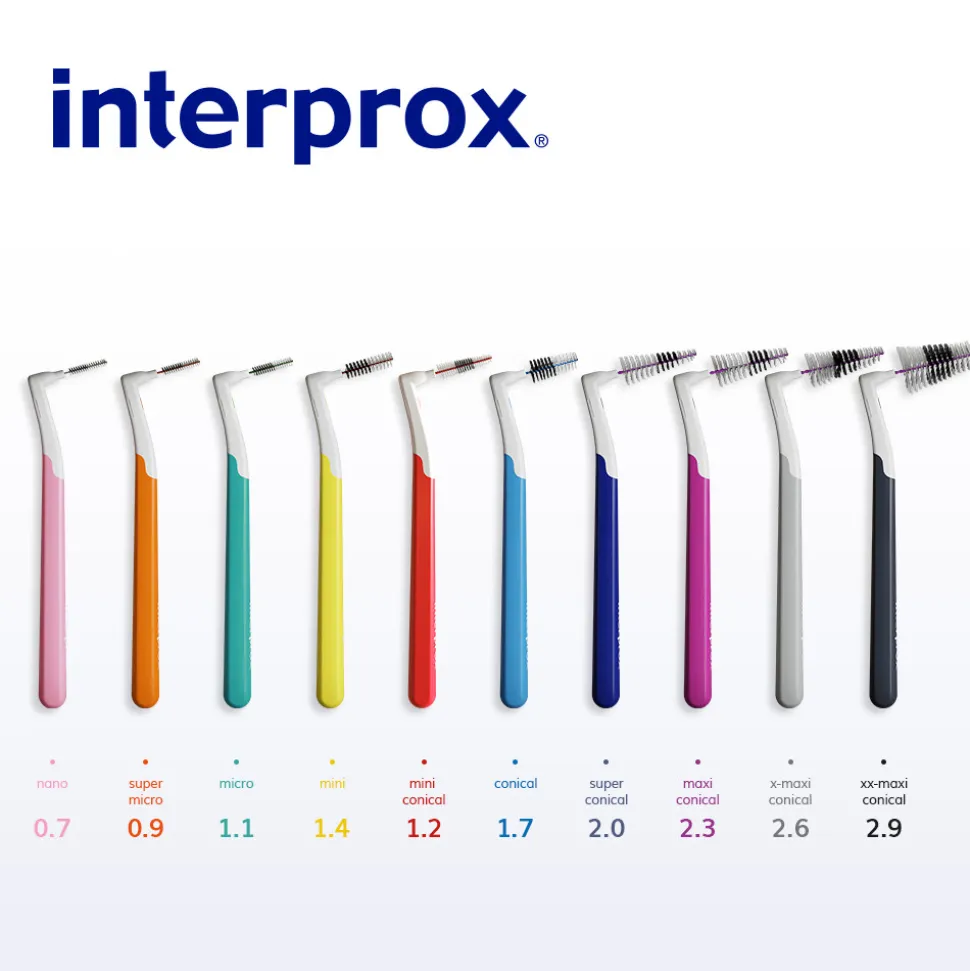 Interprox Ragers Plus Mini Conical Rood PHD 1.2 6 stuks