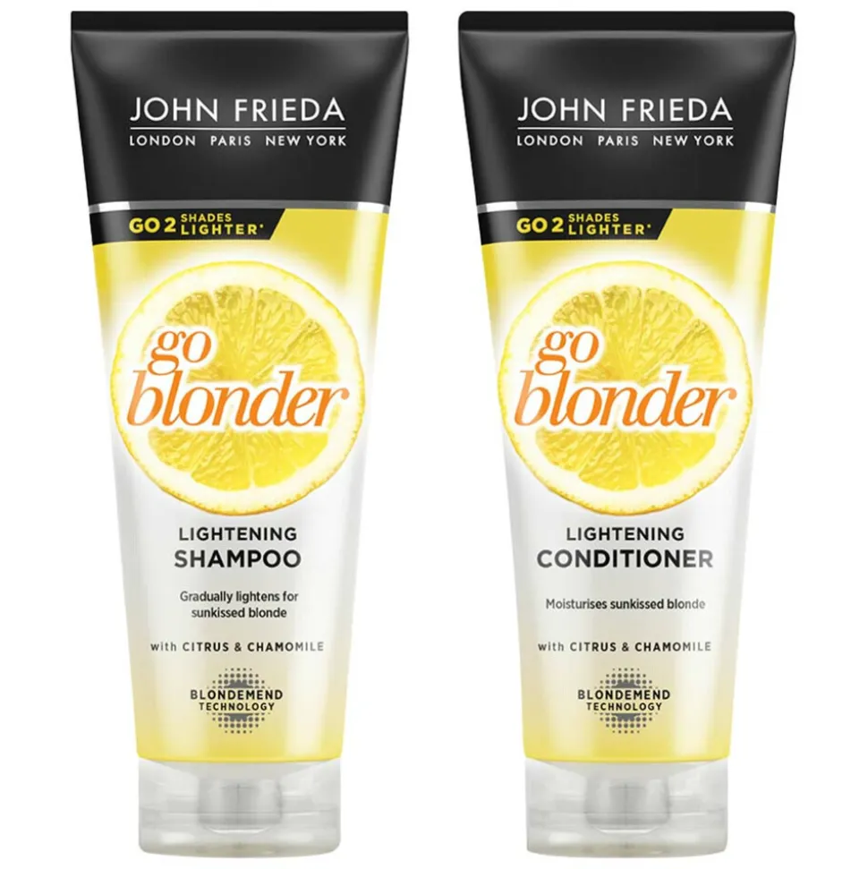 John Frieda Sheer Blonde Go Blonder - Shampoo 1x 250 ml & Conditioner 1x 250 ml - Pakket