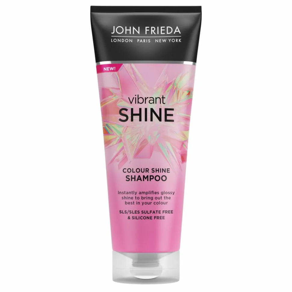 John Frieda Vibrant Shine - Shampoo 1x 250 ml & Conditioner 1x 250 ml & Shine Spray 1x 150 ml - Pakket