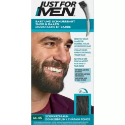 Just for Men Snor en Baard Donkerbruin M45 1 set