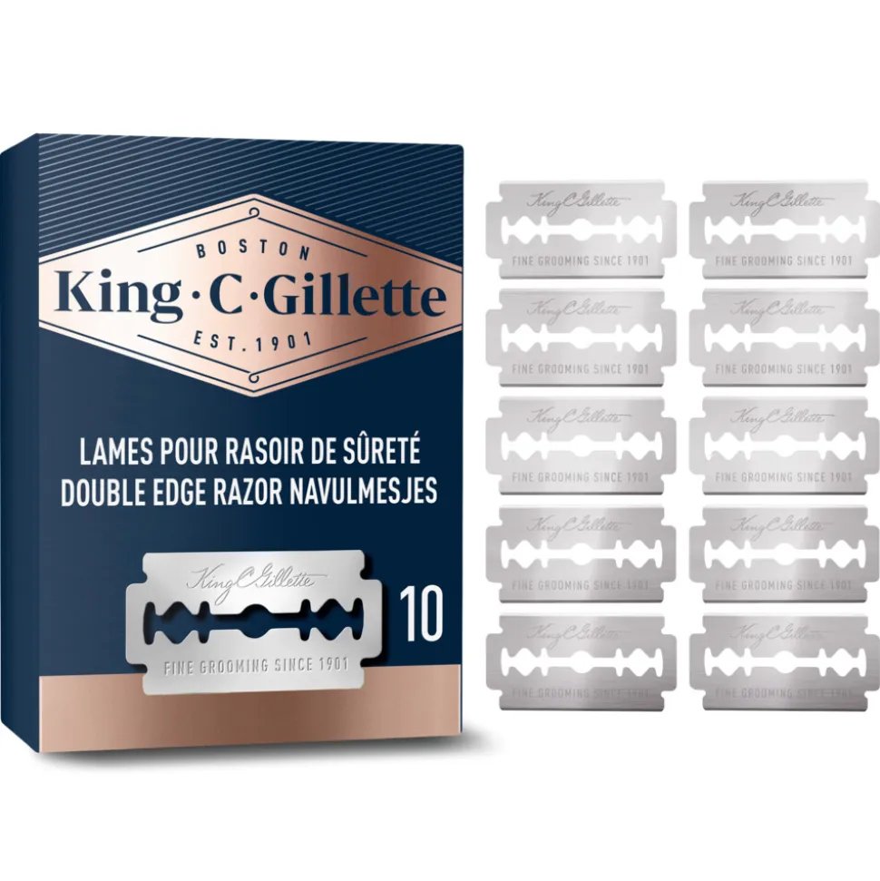 King C. Gillette Double Edge Safety Razor Navulling Scheermesjes 10 stuks
