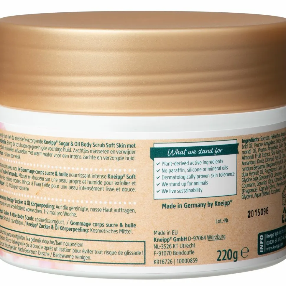 Kneipp Soft Skin Sugar Body Scrub Amandel 220 gr