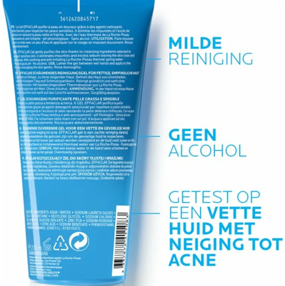 La Roche Posay Effaclar Zuiverende Gel 200 ml