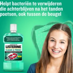 Listerine Mondwater Clean & Fresh zonder Alcohol 500 ml