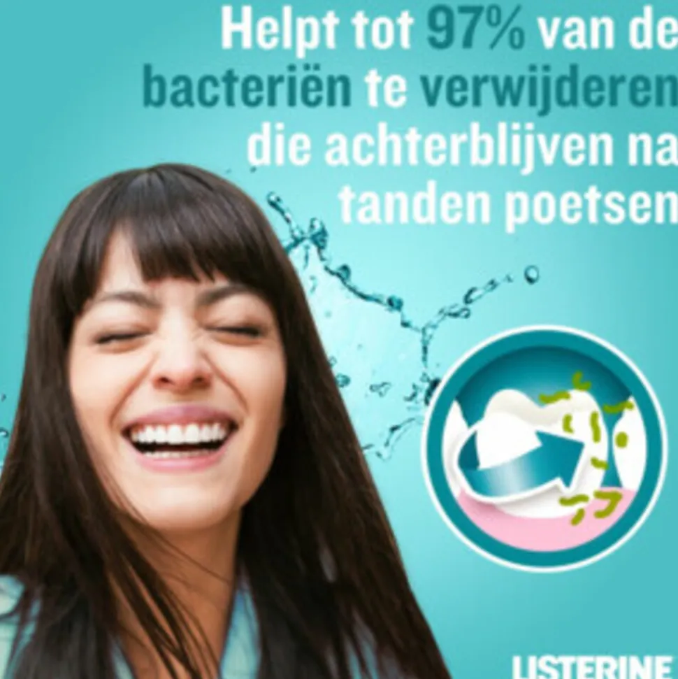 Listerine Mondwater Cool Mint Milde Smaak Zonder Alcohol 1 liter