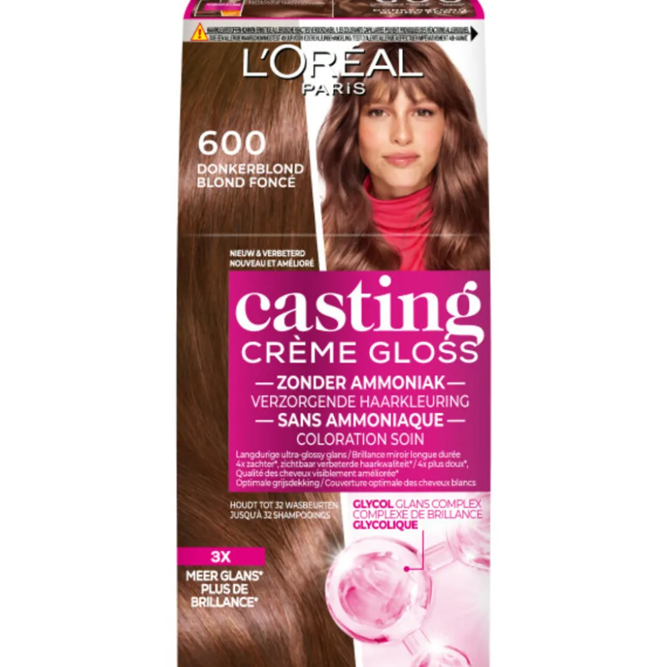 L'Oréal Casting Crème Gloss Semi-Permanente Haarkleuring 600 Donkerblond