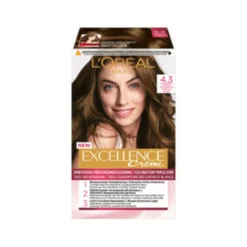 L'Oréal Excellence Creme Midden Goudbruin + Uitgroeispray Pakket