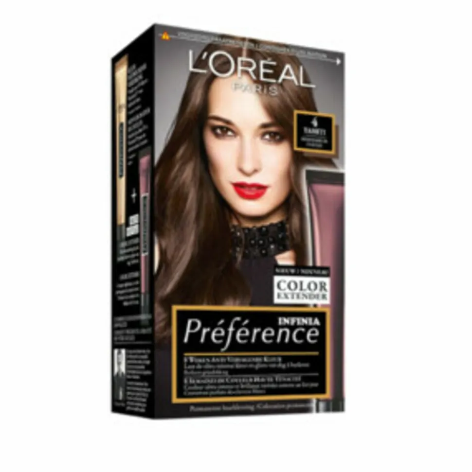 L'Oréal Preference Haarkleuring 04 Tahiti - Middenbruin + Magic Retouch Uitgroeispray Middenbruin 75 ml Pakket