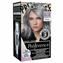 L'Oréal Preference Vivids Permanente Haarkleuring 9.112 Smokey Grey
