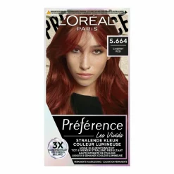 L'Oréal Preference Vivids Permanente Haarkleuring 5.664 Cherry Red