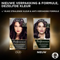 L'Oréal Préférence Permanente Haarkleuring 4.26 Intens Bordeaux