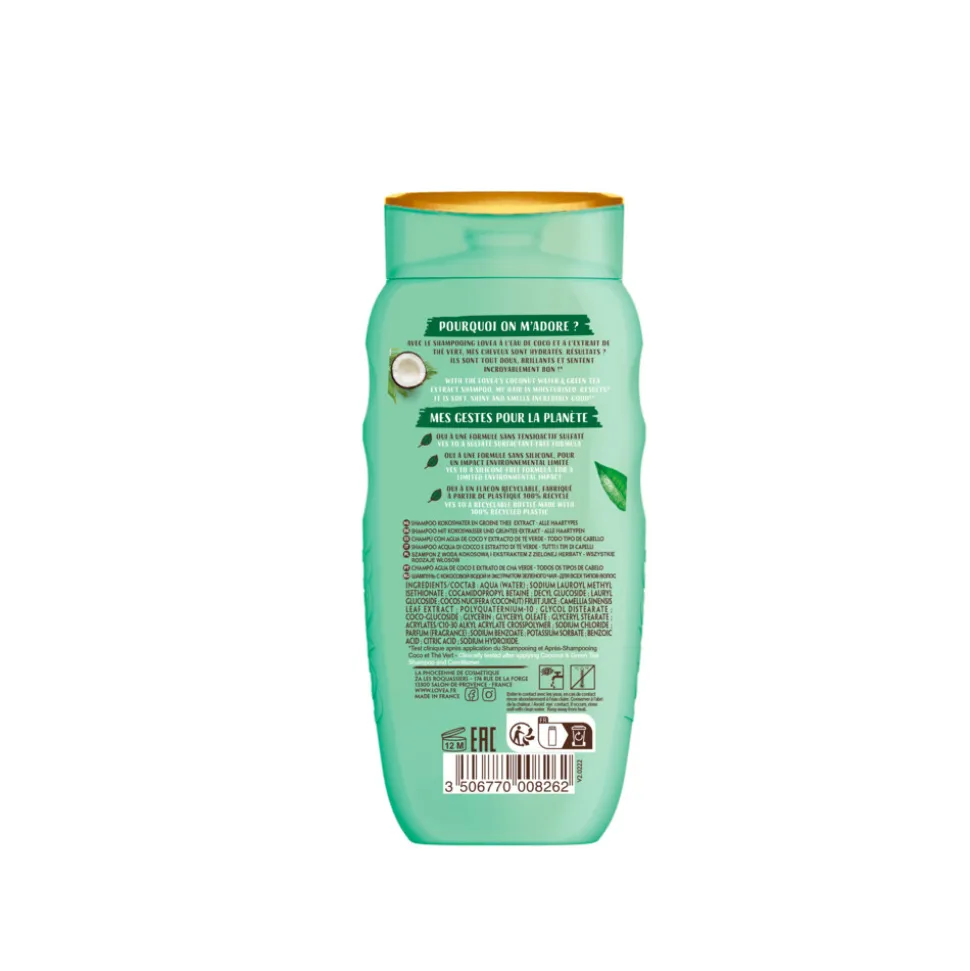 Lovea Kokos en Groene Thee Shampoo 250 ml