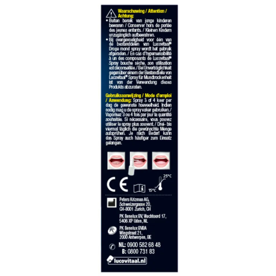 Lucovitaal Droge Mond Spray 20 ml