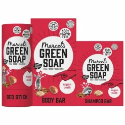 Marcel's Green Soap Plastic Vrije Verzorging Argan & Oudh Pakket