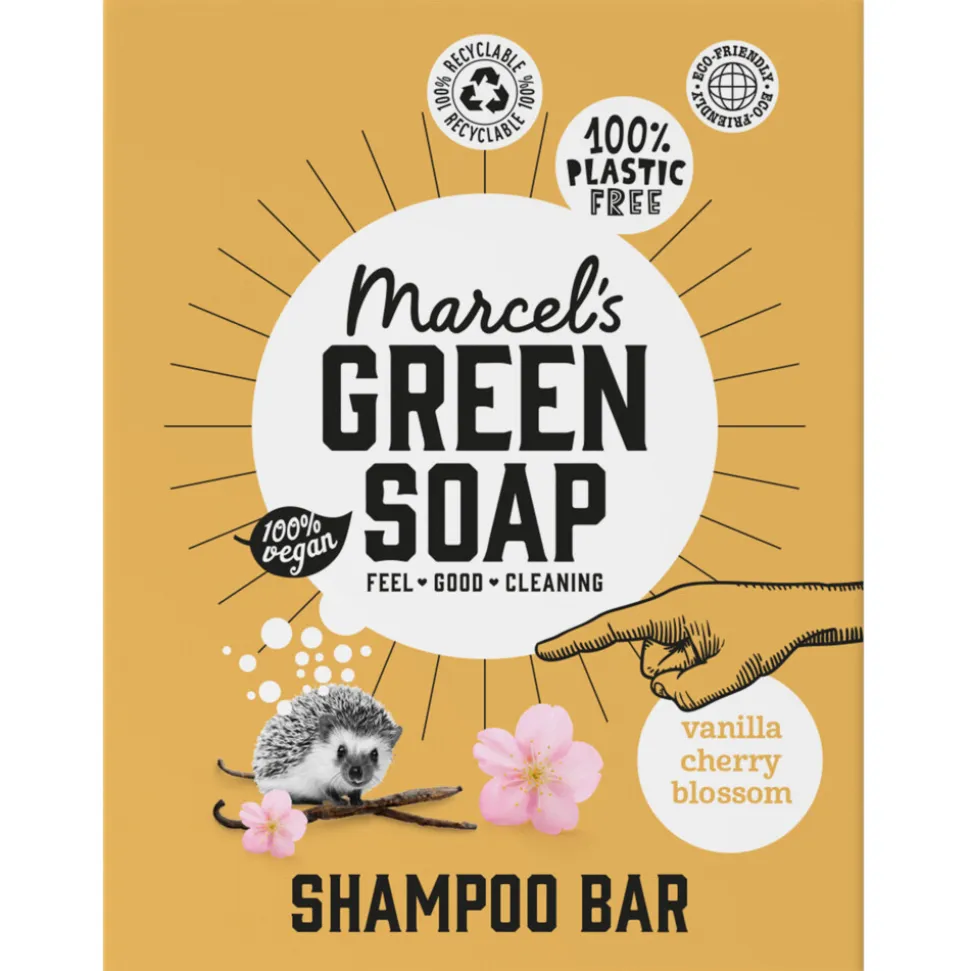 Marcel's Green Soap Shampoobar Vanilla & Cherry Blossom 90 gr