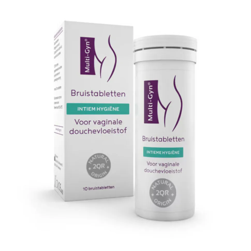 Multi-Gyn Intieme Hygiëne Bruistabletten voor Vaginale Douchevloeistof 10 tabletten