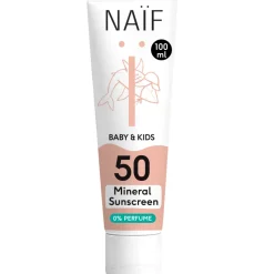 Naif Baby & Kids Minerale Zonnebrandcréme 0% Parfum SPF 50 100 ml