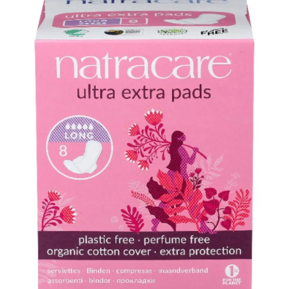 Natracare Maandverband Ultra Extra Long 8 stuks