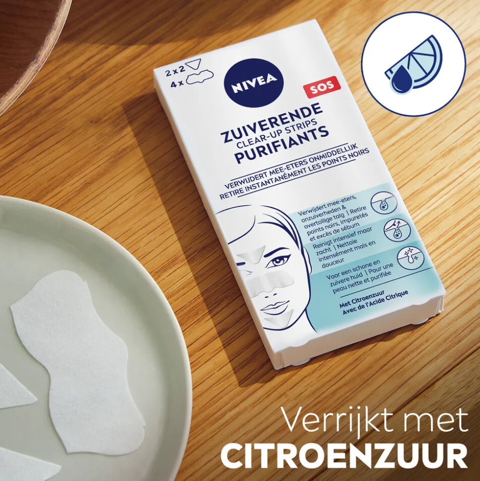 NIVEA Clear Up Strips Gezichtsmasker 6 stuks