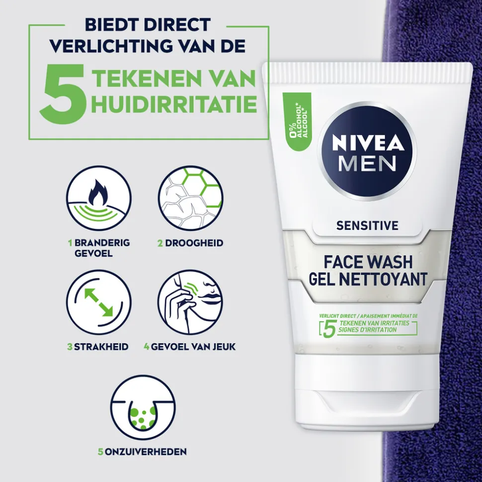 NIVEA Men Sensitive Face Wash 100 ml