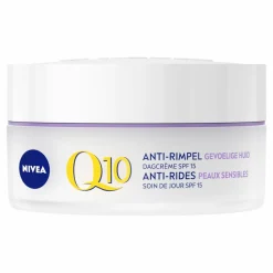 NIVEA Q10 Dagcrème Anti-Rimpel Gevoelige Huid SPF 15 50 ml