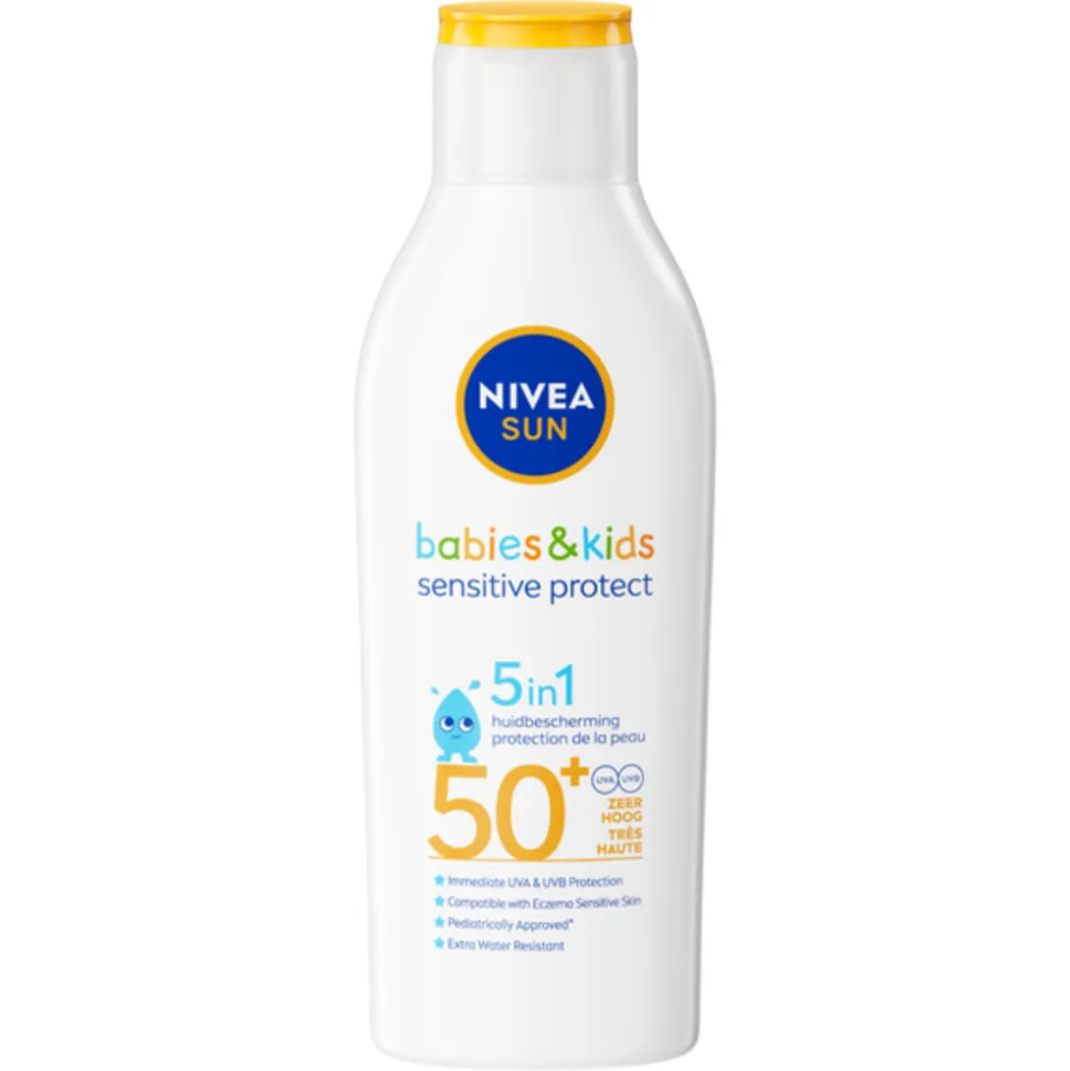 NIVEA Sun Babies & Kids Sensitive Protect Zonnemelk SPF 50+ 200 ml