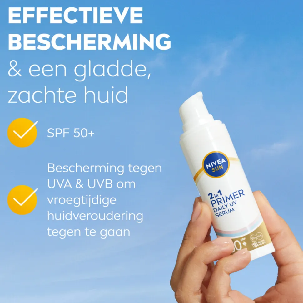 NIVEA Sun 2-in-1 Primer Gezichtsserum SPF 50+ 30 ml