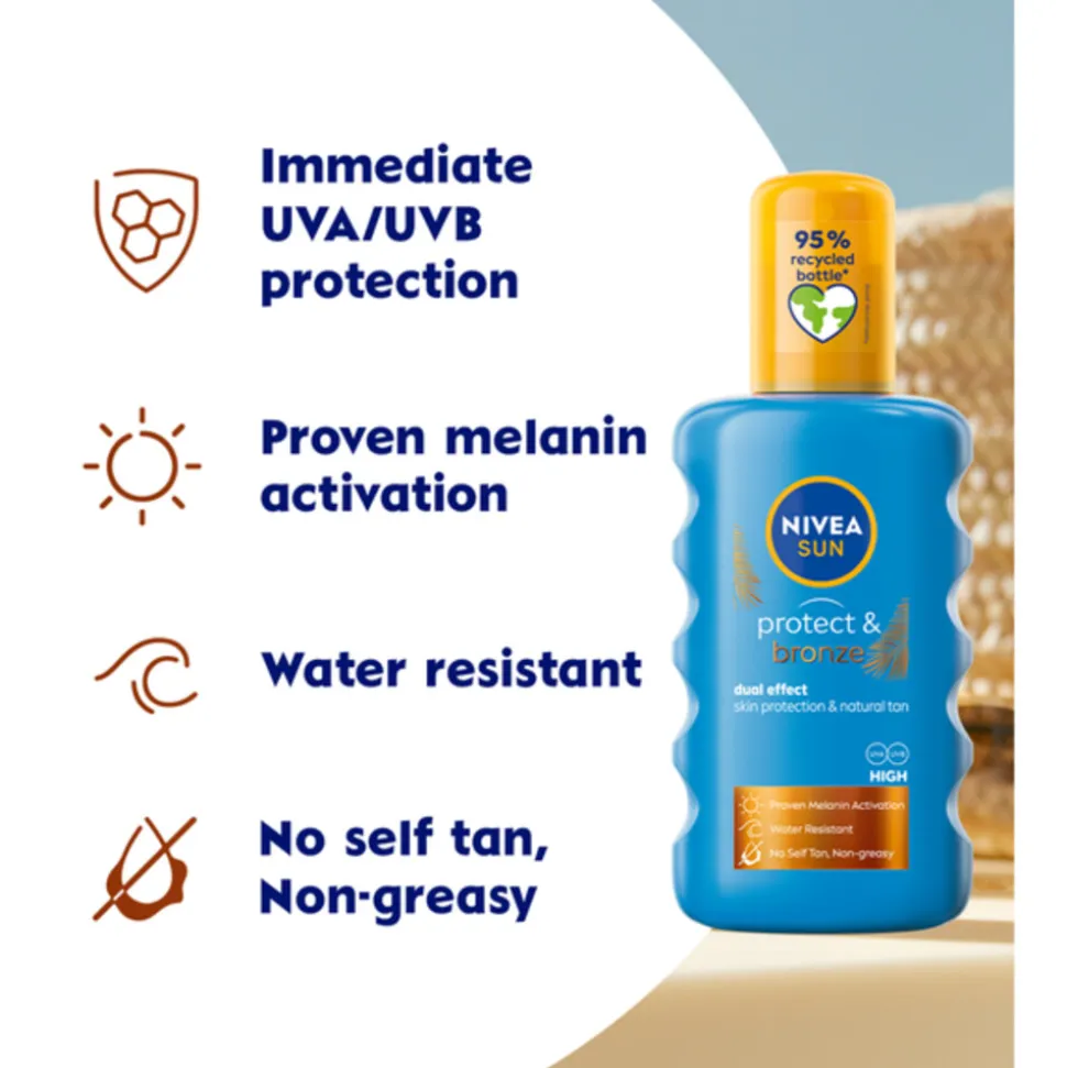 NIVEA Sun Protect & Bronze Zonnespray SPF 20 200 ml