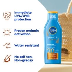 NIVEA Sun Protect & Bronze Zonnemelk SPF 20 200 ml