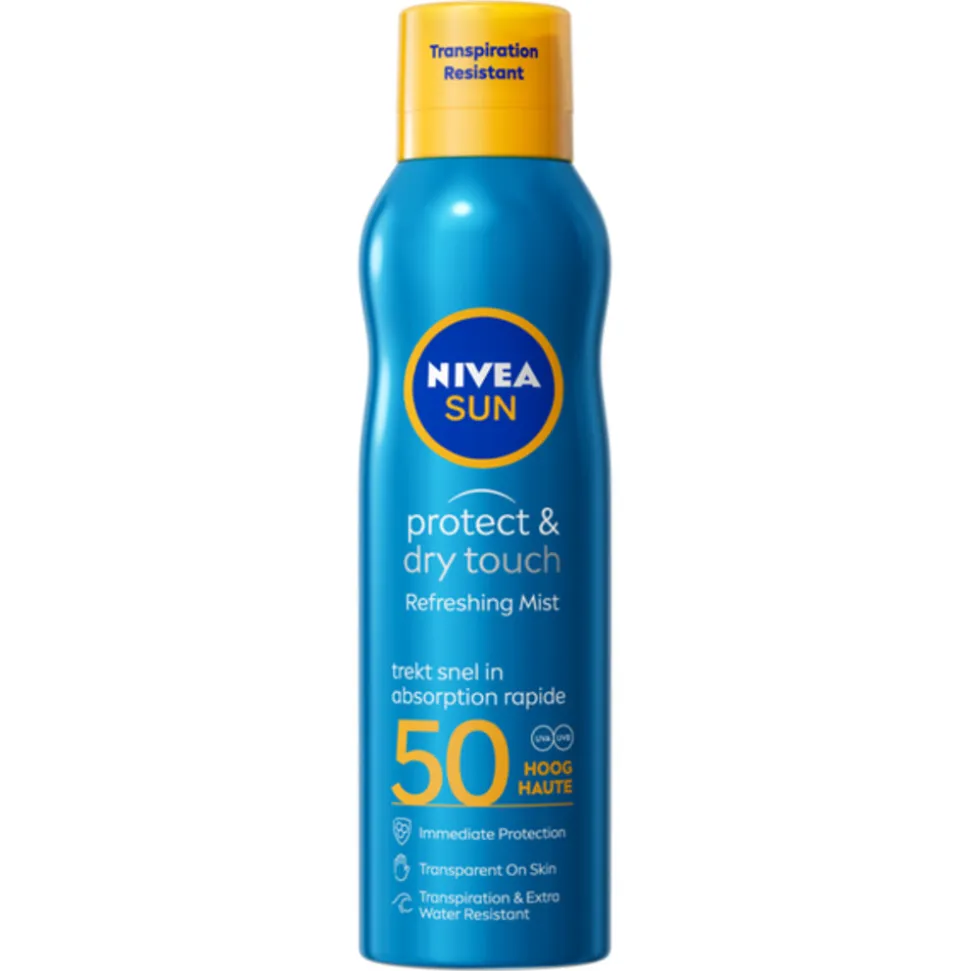 NIVEA Sun Protect en Dry Touch Verfrissende Vernevelende Spray SPF 50 200 ml