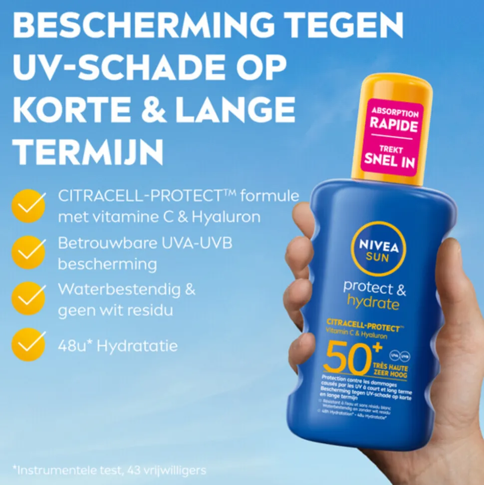 NIVEA Sun Protect & Hydrate Zonnespray SPF 50+ 200 ml