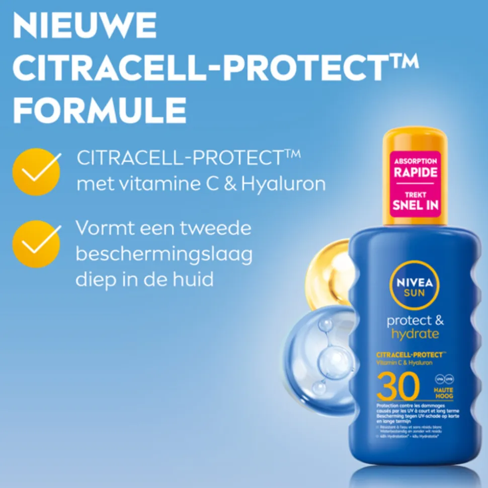 NIVEA Sun Protect & Hydrate Zonnespray SPF 30 200 ml
