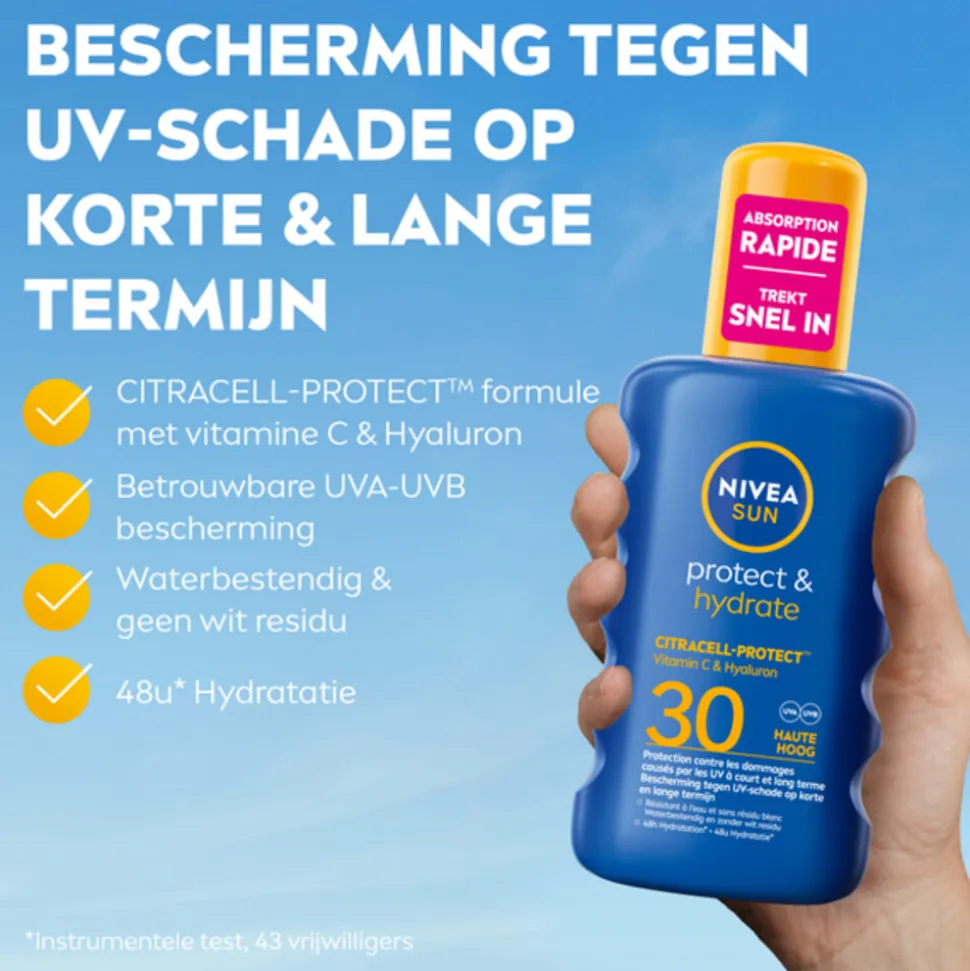 NIVEA Sun Protect & Hydrate Zonnespray SPF 30 200 ml